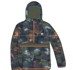 Gusto Recycled Windshell Pullover - Palm Camo Apricot