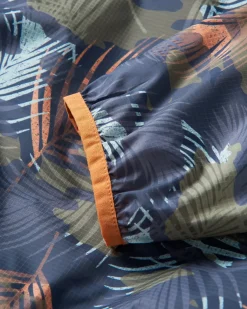 Gusto Recycled Windshell Pullover - Palm Camo Apricot