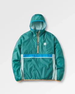 Gusto Recycled Windshell Pullover - Deep Sea