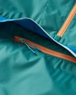 Gusto Recycled Windshell Pullover - Deep Sea