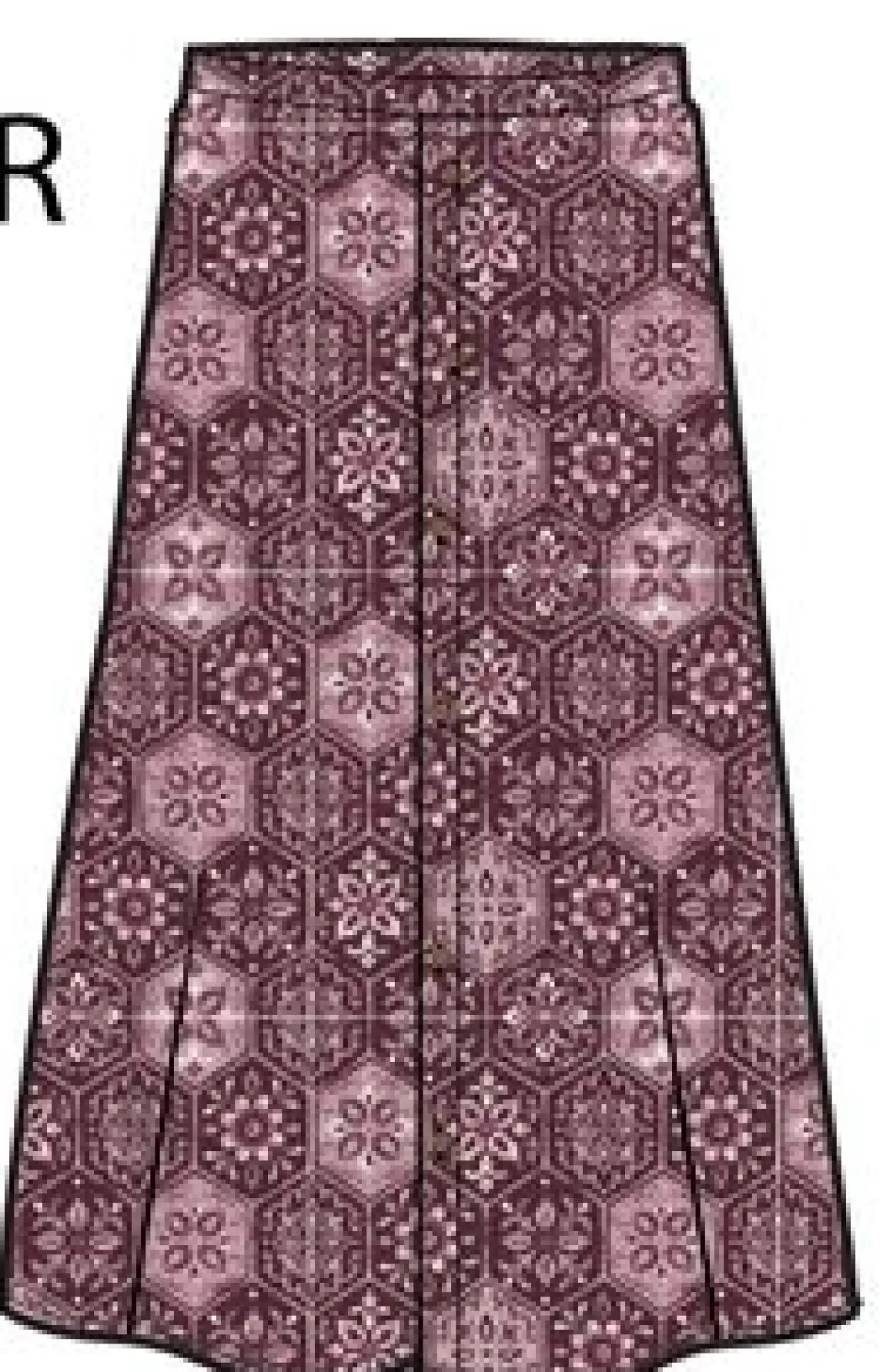 Hannah Skirt - Tile Wine