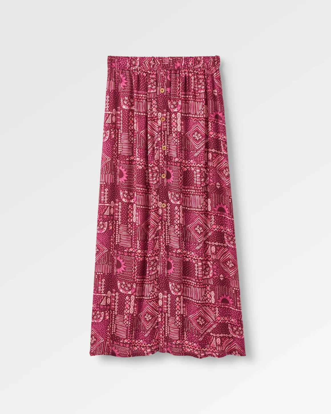 Hannah Skirt - Vintage Patchwork Wine