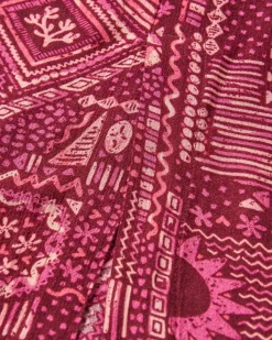 Hannah Skirt - Vintage Patchwork Wine