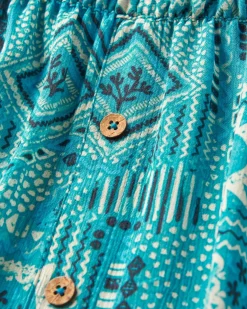 Hannah Skirt - Vintage Patchwork Blue Pool