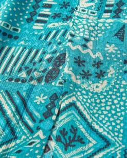 Hannah Skirt - Vintage Patchwork Blue Pool