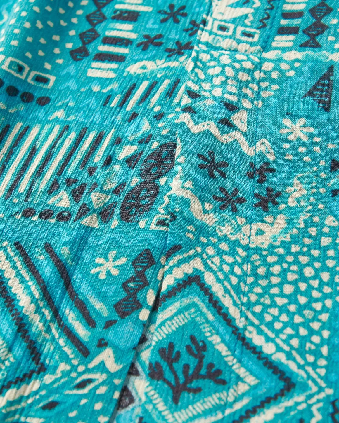 Hannah Skirt - Vintage Patchwork Blue Pool