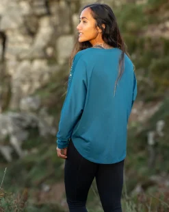 Hatha Recycled Active Top - Corsair Blue