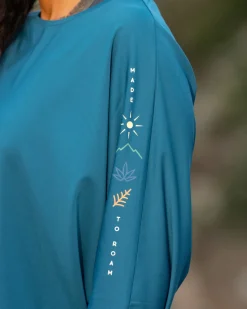 Hatha Recycled Active Top - Corsair Blue