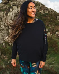 Hatha Recycled Active Top - Black