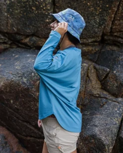 Hatha Recycled Active Top - Blue Steel