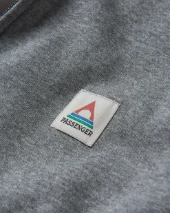 Heritage Full Zip Recycled Cotton Hoodie - Dark Gray Marl