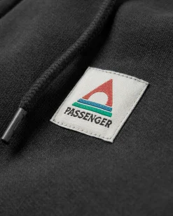 Heritage Full Zip Recycled Cotton Hoodie - Black