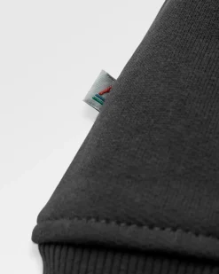 Heritage Full Zip Recycled Cotton Hoodie - Black