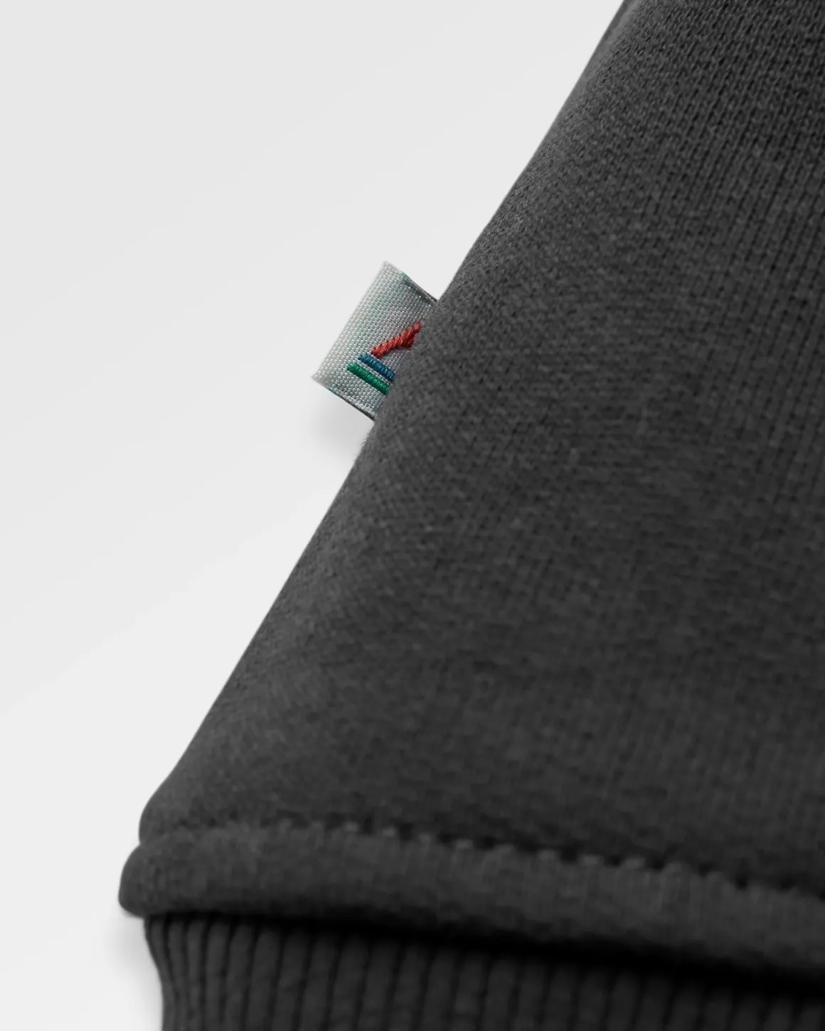 Heritage Full Zip Recycled Cotton Hoodie - Black