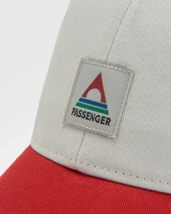 Heritage Mesh Snapback Hat - Navy/Red Spice