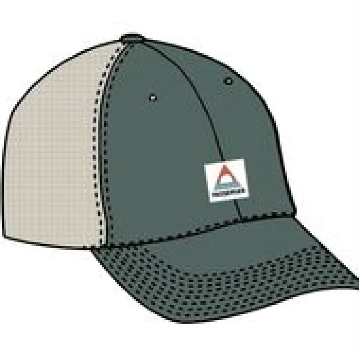 Heritage Mesh Snapback Hat - Dark Forest