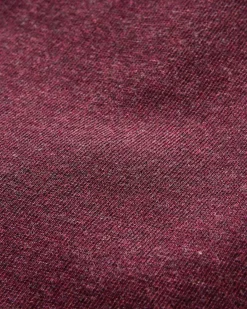 Heritage Recycled Cotton Sweatshirt - Wine Marl