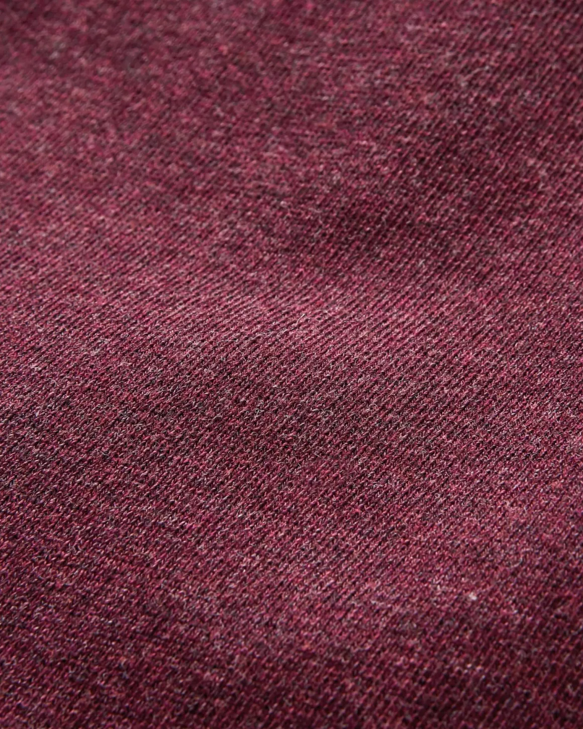 Heritage Recycled Cotton Sweatshirt - Wine Marl