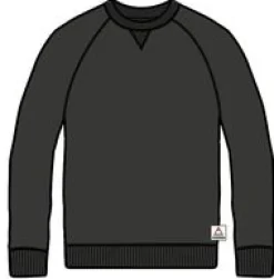 Heritage Recycled Cotton Sweatshirt - Black