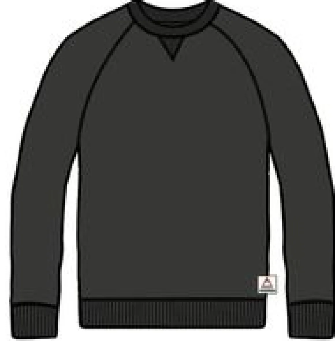 Heritage Recycled Cotton Sweatshirt - Black
