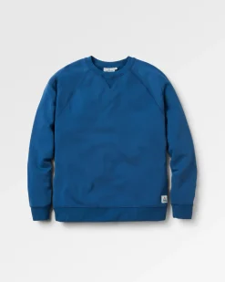 Heritage Recycled Cotton Sweatshirt - Dark Denim