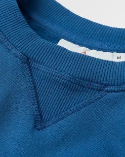 Heritage Recycled Cotton Sweatshirt - Dark Denim