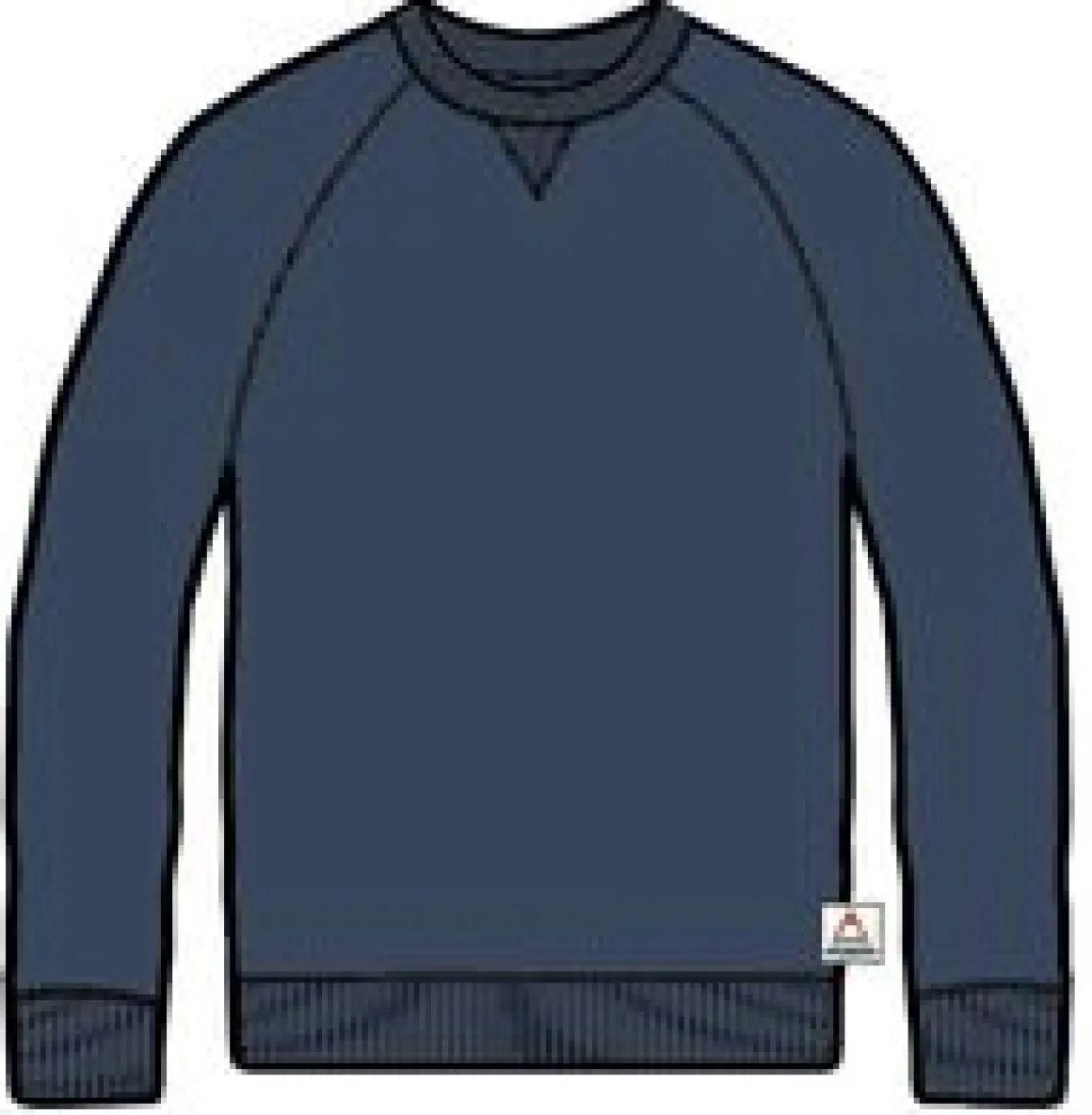 Heritage Recycled Cotton Sweatshirt - Dark Denim