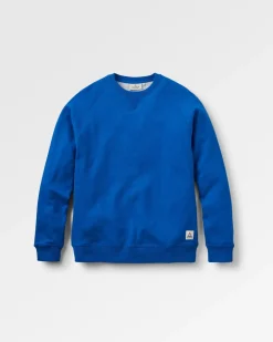 Heritage Recycled Cotton Sweatshirt - Azure Blue Marl