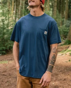 Heritage Recycled Relaxed Fit T-Shirt - Dark Denim