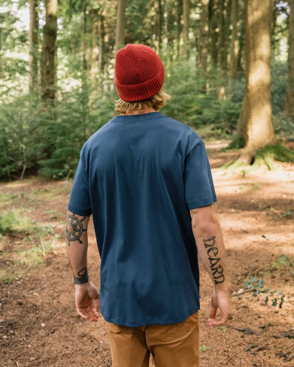 Heritage Recycled Relaxed Fit T-Shirt - Dark Denim