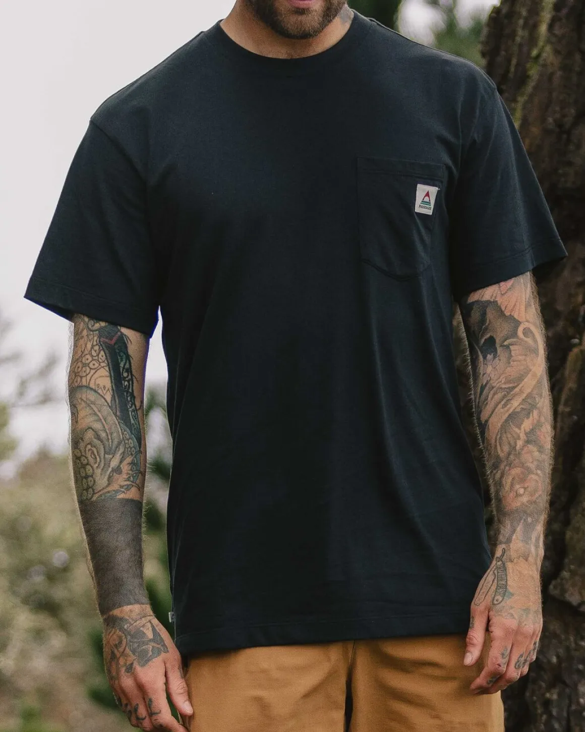 Heritage Recycled Relaxed Fit T-Shirt - Black