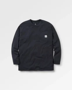 Heritage Recycled Relaxed Fit Long Sleeve T-Shirt - Black