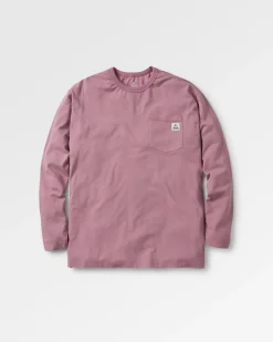 Heritage Recycled Relaxed Fit Long Sleeve T-Shirt - Grape