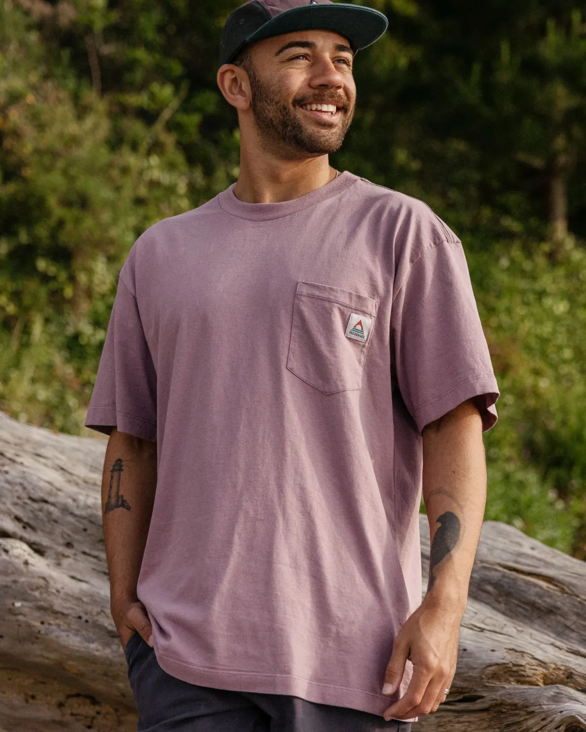 Heritage Recycled Relaxed Fit T-Shirt - Grape