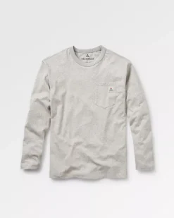 Heritage Recycled Relaxed Fit Long Sleeve T-Shirt - Grey Marl