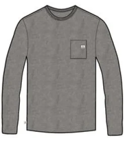 Heritage Recycled Relaxed Fit Long Sleeve T-Shirt - Grey Marl