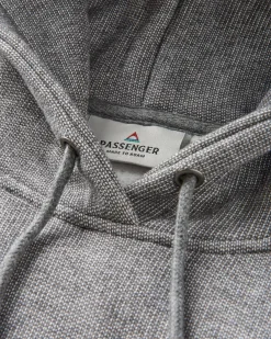 Heritage Textured Relaxed Fit Hoodie - Charcoal