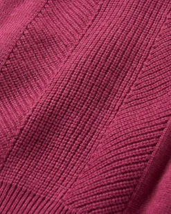 Hideout Oversized Recycled Knitted Sweater - Rhubarb
