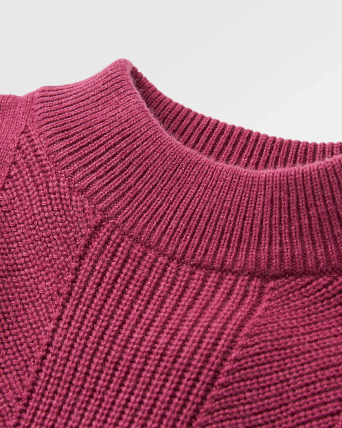 Hideout Oversized Recycled Knitted Sweater - Rhubarb