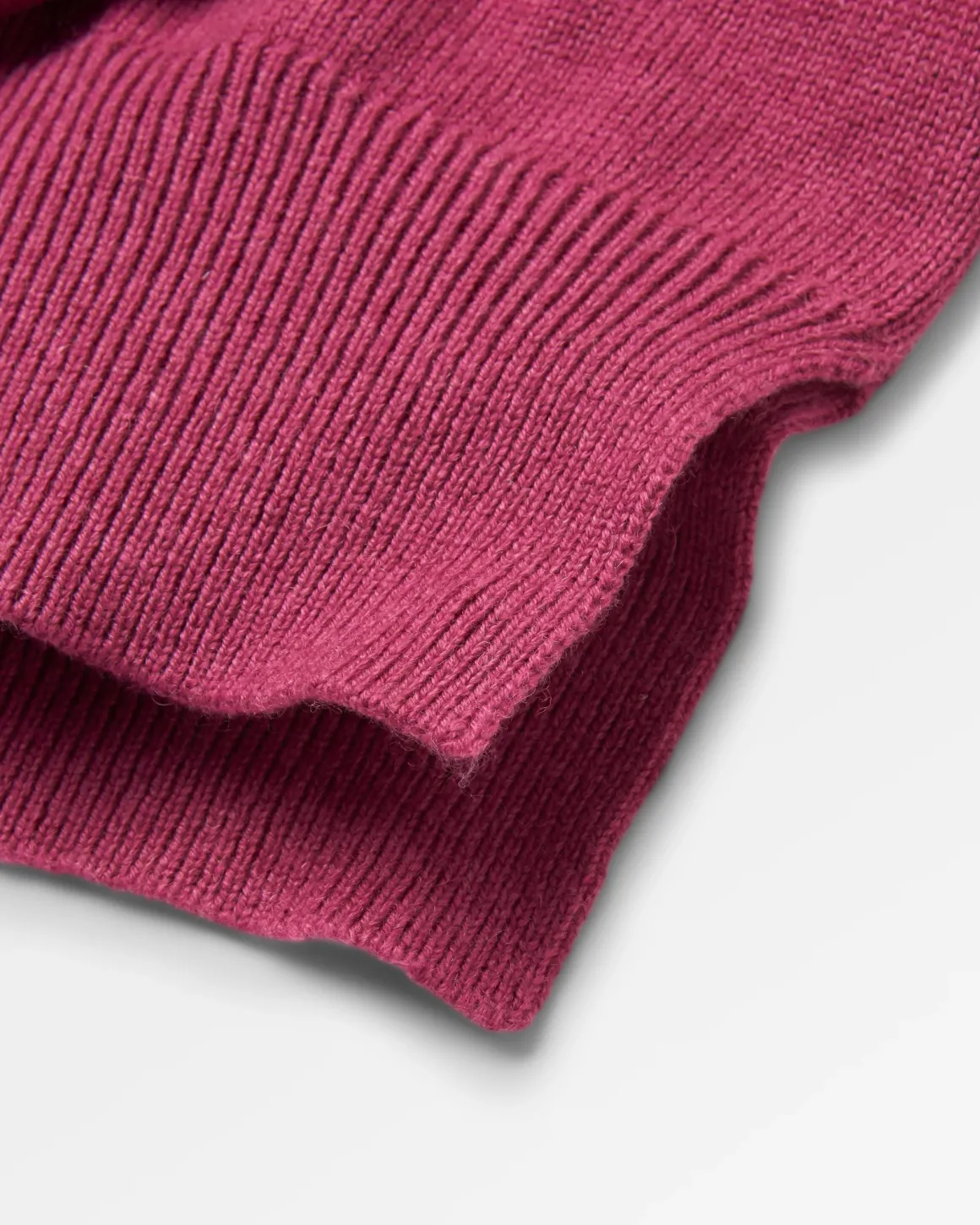 Hideout Oversized Recycled Knitted Sweater - Rhubarb