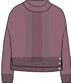 Hideout Oversized Recycled Knitted Sweater - Rhubarb