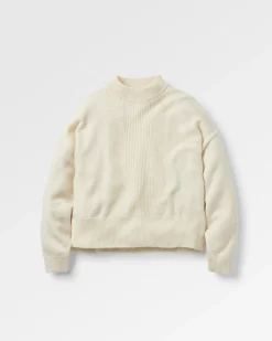 Hideout Oversized Recycled Knitted Sweater - Off White