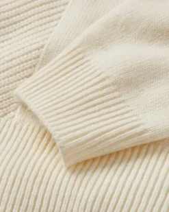 Hideout Oversized Recycled Knitted Sweater - Off White