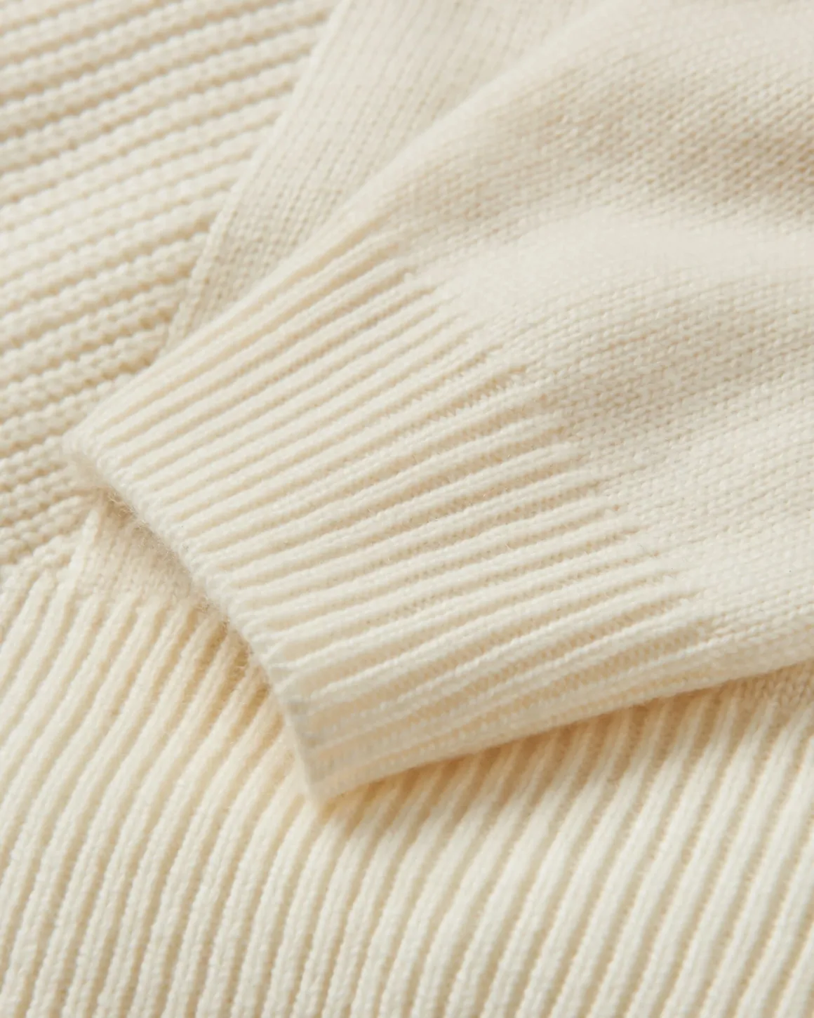 Hideout Oversized Recycled Knitted Sweater - Off White