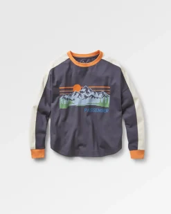 Hilltop Organic Cotton Long Sleeve T-Shirt - Charcoal