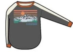 Hilltop Organic Cotton Long Sleeve T-Shirt - Charcoal