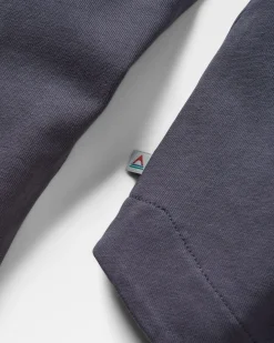 Hilltop Organic Cotton Long Sleeve T-Shirt - Charcoal