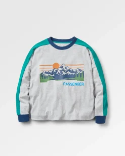 Hilltop Organic Cotton Long Sleeve T-Shirt - Grey Marl