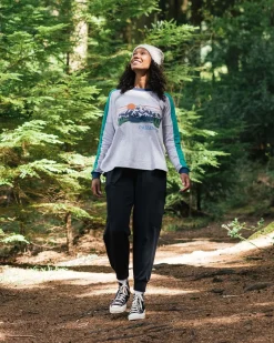 Hilltop Organic Cotton Long Sleeve T-Shirt - Grey Marl