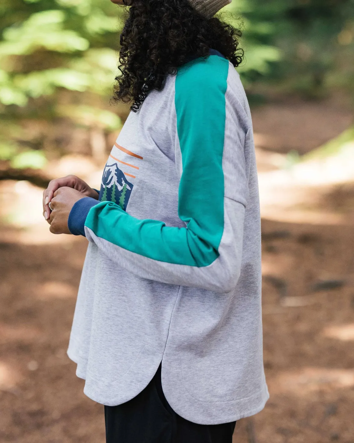 Hilltop Organic Cotton Long Sleeve T-Shirt - Grey Marl